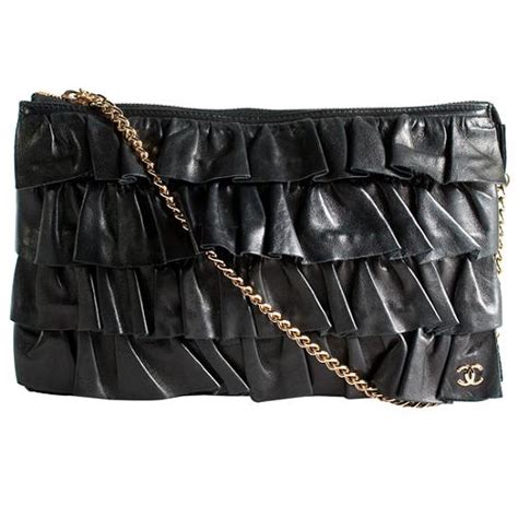 vintage ruffle chanel clutch|Vintage Chanel Clutches .